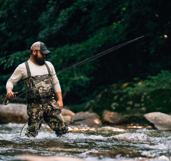 Simms G3 Guide Stockingfoot Waders Riparian Camo Action Simms G3 Guide Stockingfoot Waders Riparian Camo Action